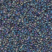 Miyuki rocailles Perlen 11/0 - Noir lined crystal ab 11-283
